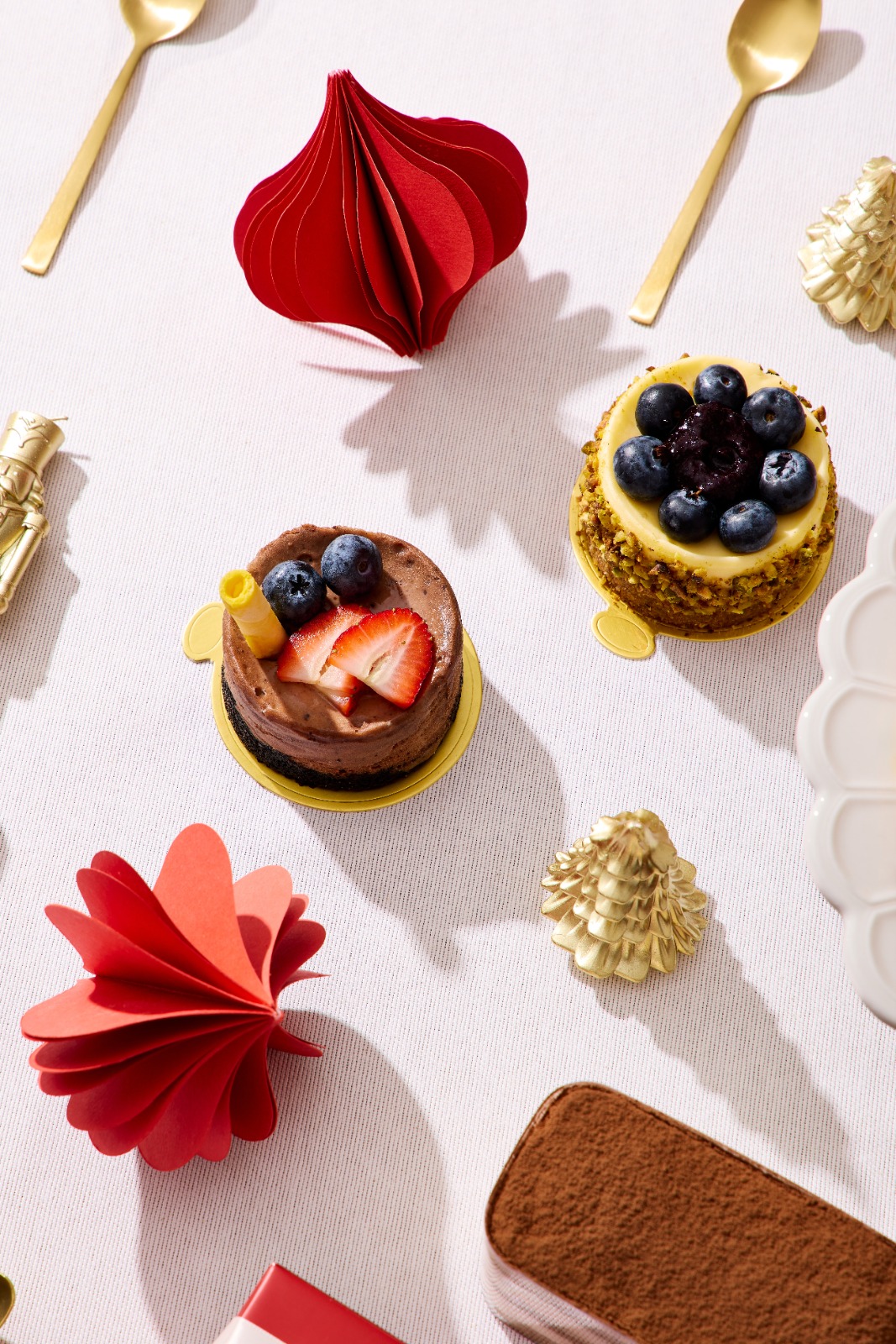 Postres individuales navideños